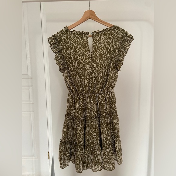 She + Sky Green Ruffle Mini Dress - Picture 3 of 4